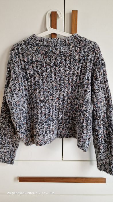 Зара сив пуловер С