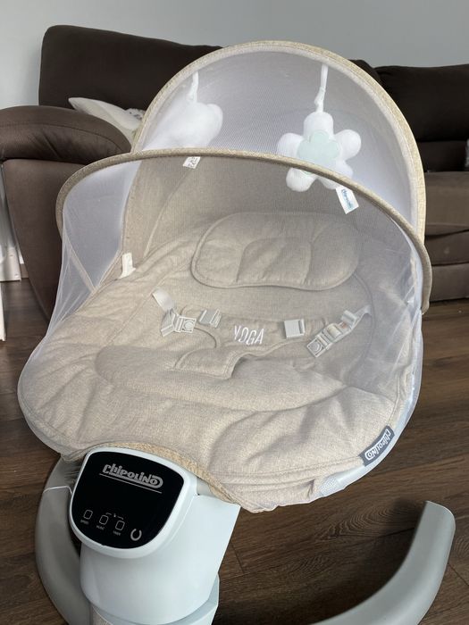 CHIPOLINO Електрическа бебешка люлка - шезлонг ЙОГА ЛАТЕ