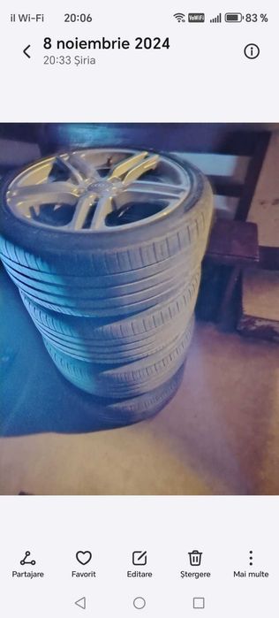 Vând anvelope Audi A4
