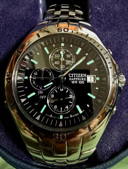 Citizen Marinaut Sapphire Crystal Chronograph + аларма