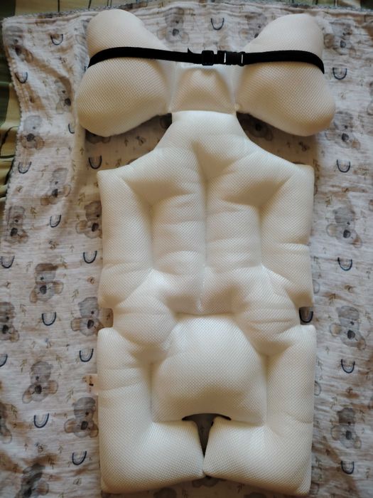 Бебешко одеало мече, мека подложка за количка или столче