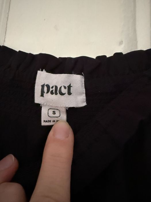 Salopeta neagra din bumbac organic, S