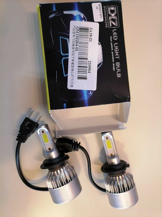 LED крушки H1, H7, H11 или 9012 (HIR2)тип с вентилатор 6000К 10000 lum