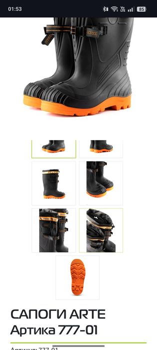 Зимнии сапоги Арктика