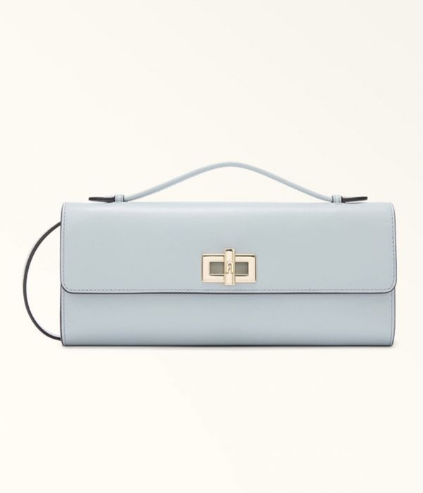 Furla дамска чанта в черен цвят от естествена кожа черна 160€ и синя НОВА 165€