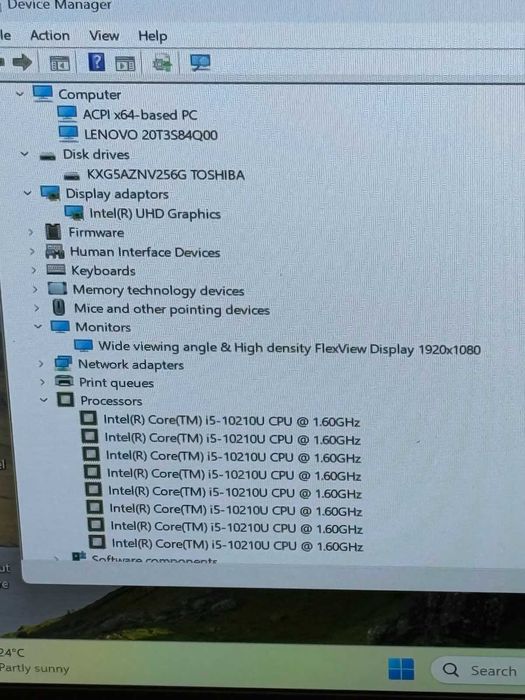 Lenovo Thinkpad X13 i5-10210U/8RAM/256SSD/Intel UHD/Full HD IPS