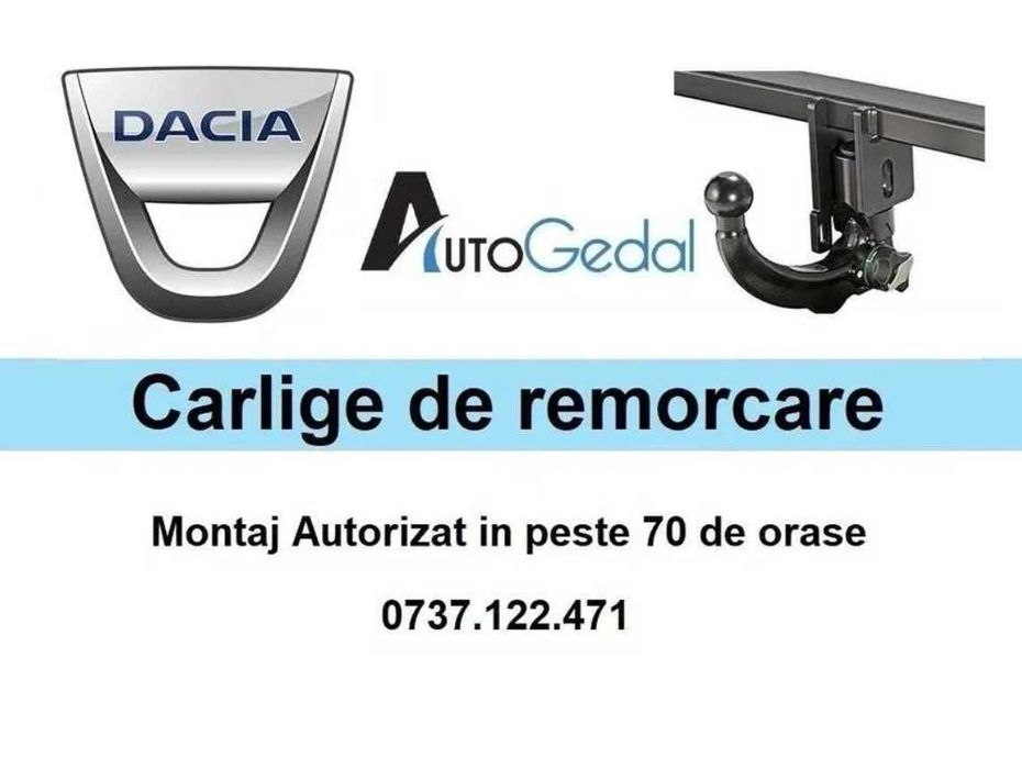 Carlig Remorcare DACIA Lodgy - Omologat RAR si EU - 5 ani Garantie