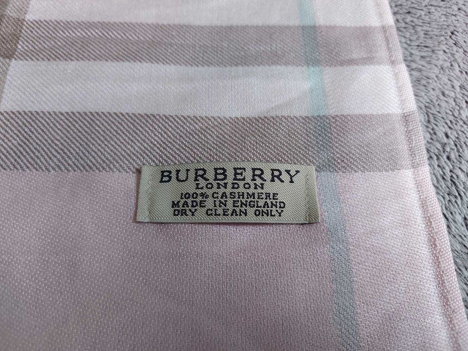 Шал Burberry Pink check - 185cm x 65cm