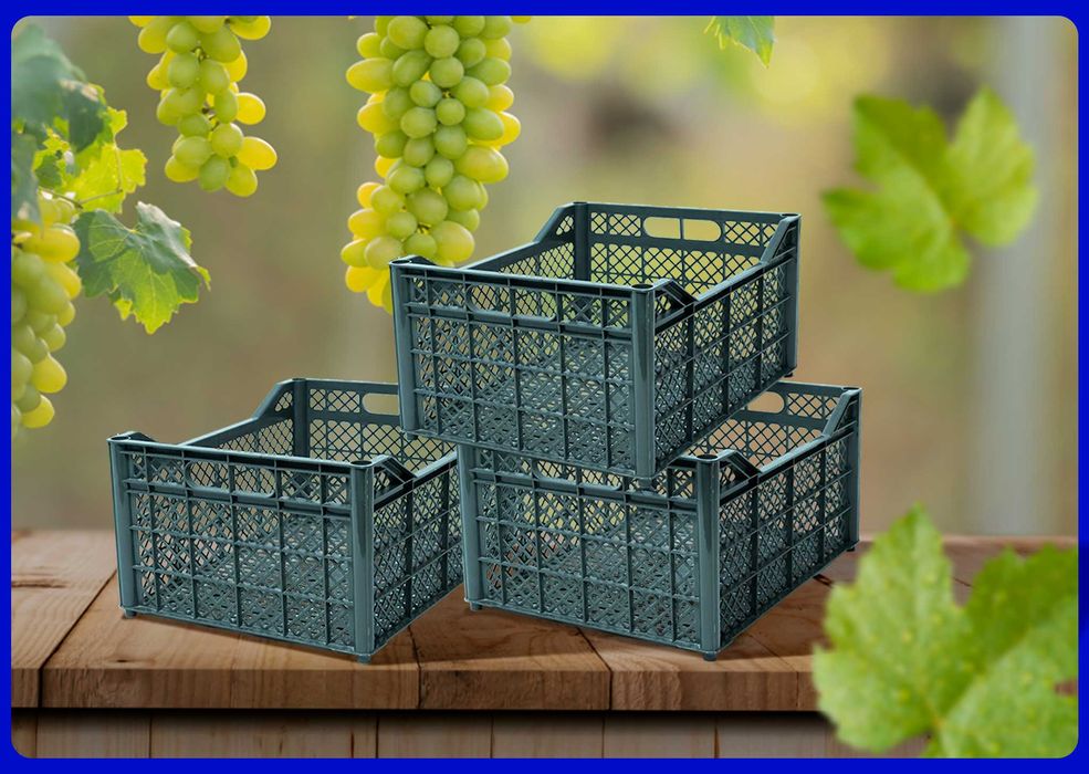 Ящик 600x400x250 мм для крупных овощей | прочный пластиковый