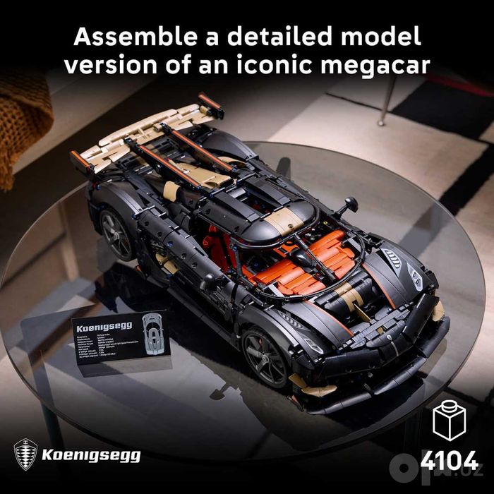 Конструктор LEGO Technic Koenigsegg Sadair’s Spear Megacar 42232!