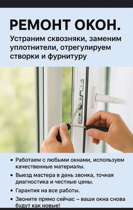 Ремонт пластиковых окон