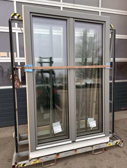 USA TERASA LEMN ALU TRIPAN Germania fereastra balcon antracit H 210 x L 142 Garantie