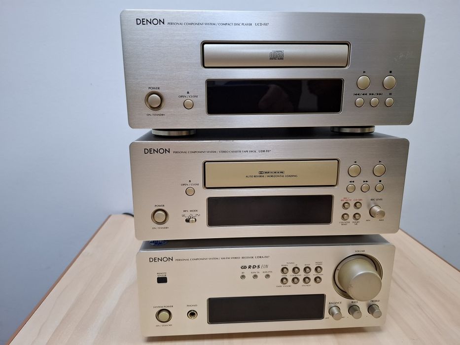 Sistem audio Denon F07 Hi-Fi vintage – UCD-F07 + UDR-F07 + UDRA