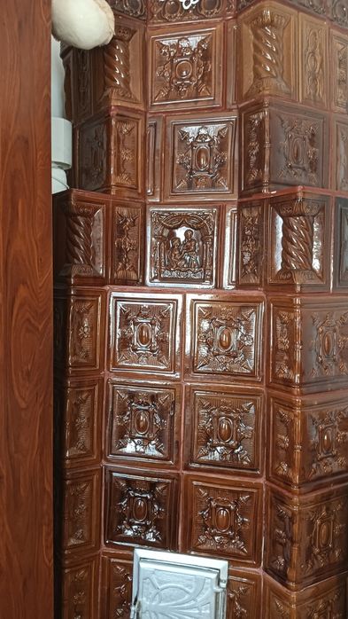 Vând soba teracota pe colț gata de utilizare