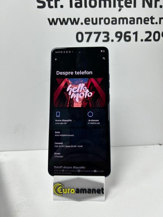 Telefon mobil Motorola g86 Power, Dual SIM, 256GB, 12GB RAM, 5G, -B-
