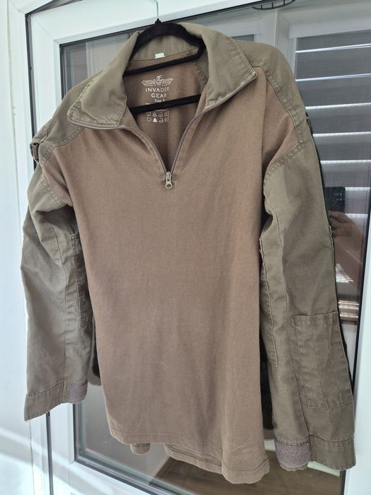 Bluza tactica Invader Gear Combat Shirt Coyote/Brown – marimea S