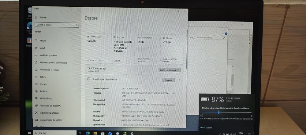 Laptop Dell Latitude 3520_i5 1135G7_16GB DDR4_NVidia 2GB MX350_512 SSD