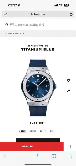 Hublot Classic Fusion — новые