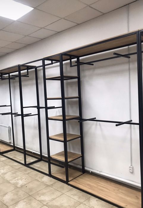 Оборудование для магазина одежды в стиле лофт