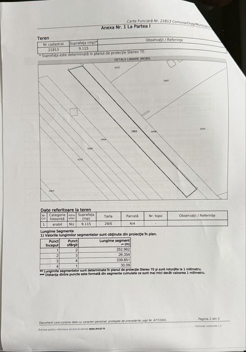 Teren de vanzare Frumusani Dn 4