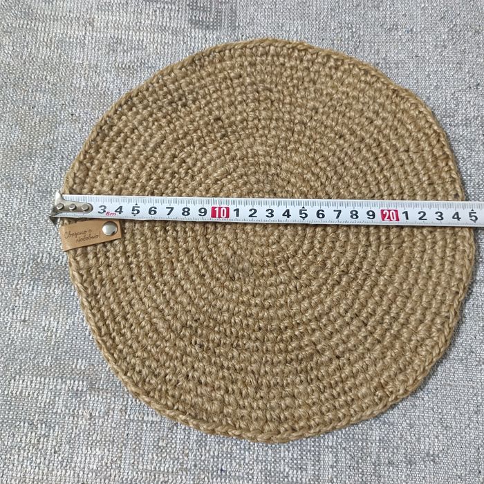 Подстака под горячее из джута, ручная работа.