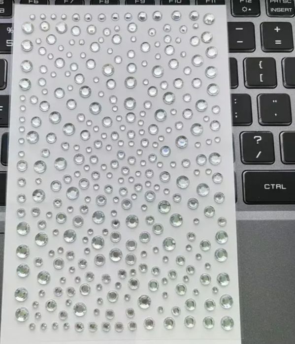 Стразы -жемчуг,прозрачные и черные для макияжа, причесок