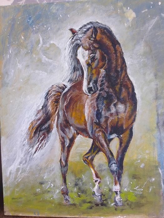 Картина кафяв кон