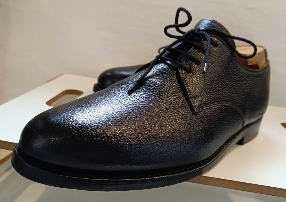 Pantof derby lucrati manual D. H. Pollack piele naturala premium