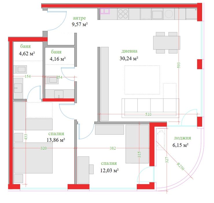 Продава се Тристаен апартамент в Варна, Трошево - 115 кв.м за 2174 €/кв.м - Снимка #21