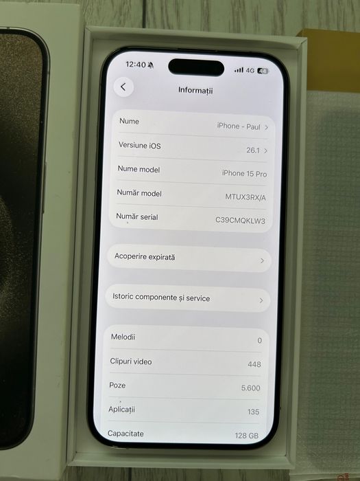 Iphone 15 Pro 128 GP