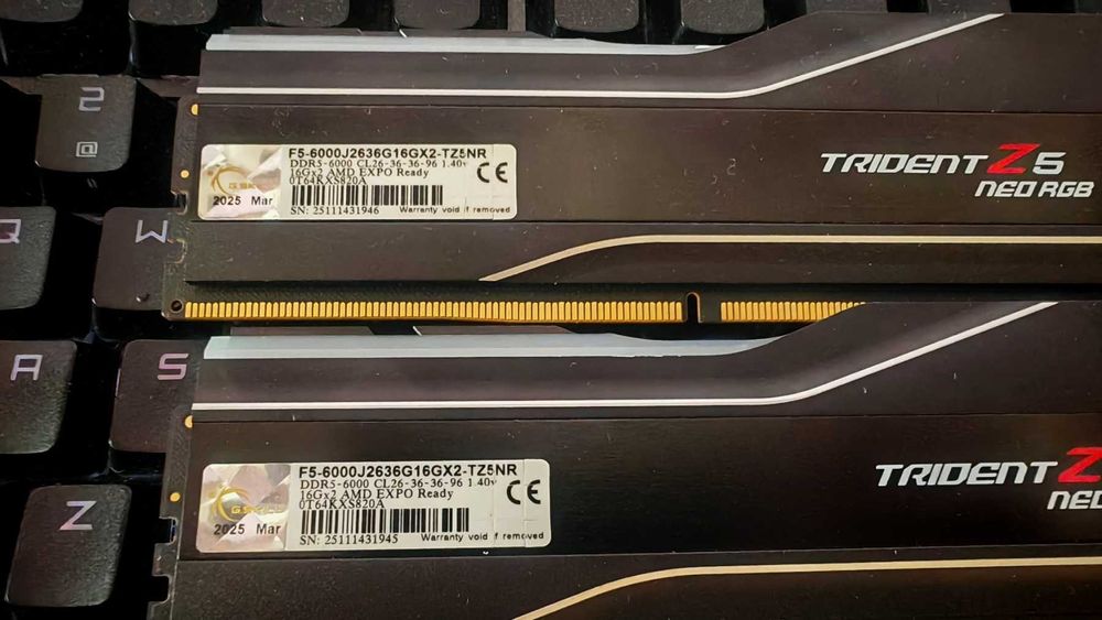 Рам памет G.SKILL Trident Z5 Neo RGB 32GB 2x16GB DDR5 6000Mhz CL26 !!