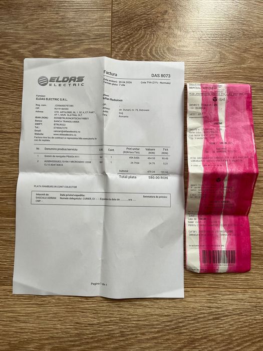 Vînd un GPS Pilot On profesional pentru TIR folosit doar o singura data !