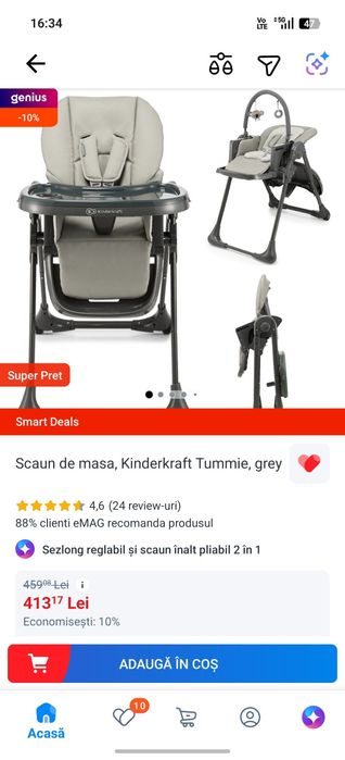 Scaun de masă Kinderkraft