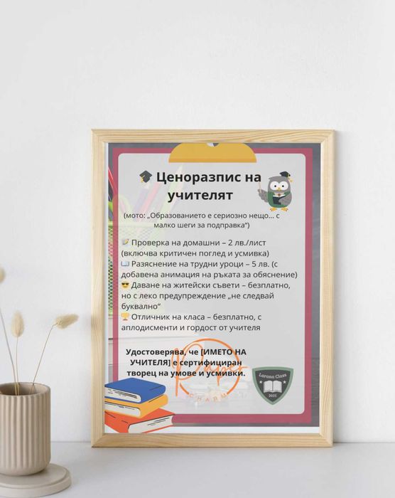 Персонализирани подаръчни грамоти и сертификати