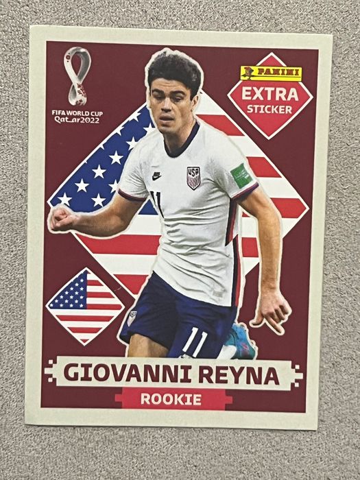 Giovanni Reyna Extra sticker Panini WC2022