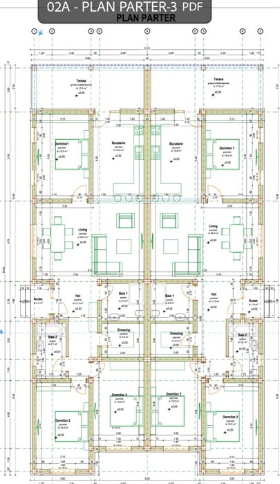 Casa duplex parter Giroc , 445mp teren fiecare jumătate , 114 mp utili
