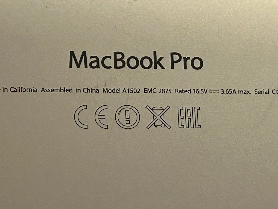 Macbook pro a1502 mod 2014 100% functional