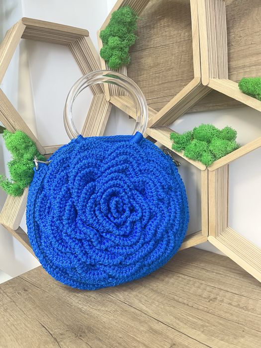 Geanta hand made trandafir