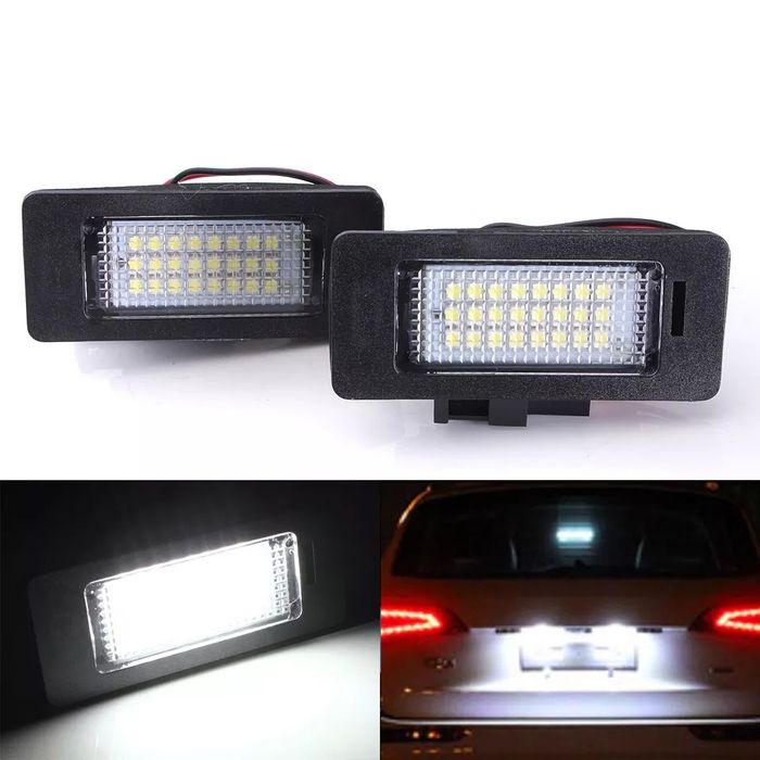 Set de 2 lămpi cu led pentru număr auto