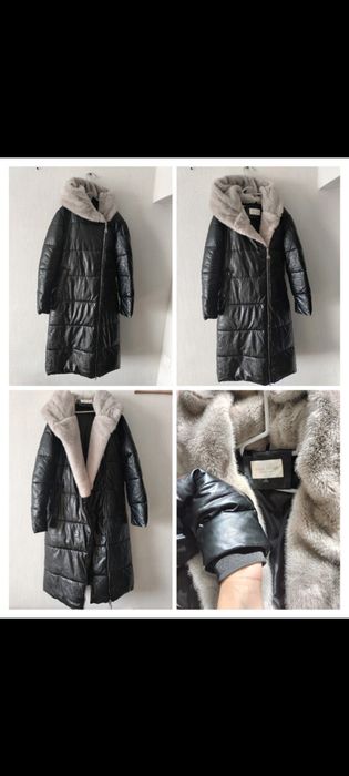 Зимняя куртка эко кожа