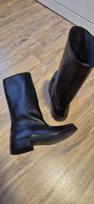 Cizme piele neagra barbatesti