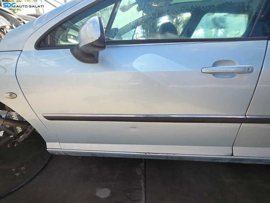 Usa Usi Portiera Portiere Stanga Fata Dezechipata Peugeot 407 SW 2004 - 2010 Culoare Albastru Azuriu EYL [Q7827]