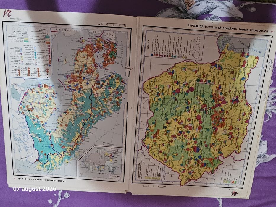 Atlas geografic vechi 1983