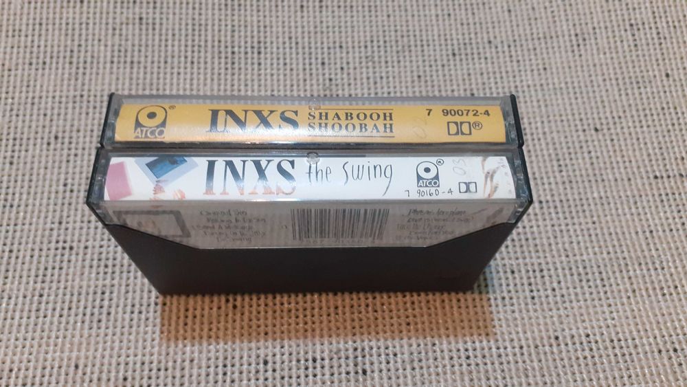 casete originale muzica INXS anii 70 80 albume Shabooh shoobah si The Swing caseta audio