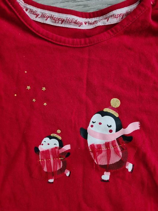 Rochita de Craciun noua, cu dresuri aurii, C&A, marimea 98