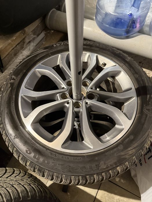 Jante Mercedes 17” 5x112 in doua latimi 7J fata si 8J spate, vin de pe C classe W205 cu anvelope 225 50 17 si 245 45 17 iarna
