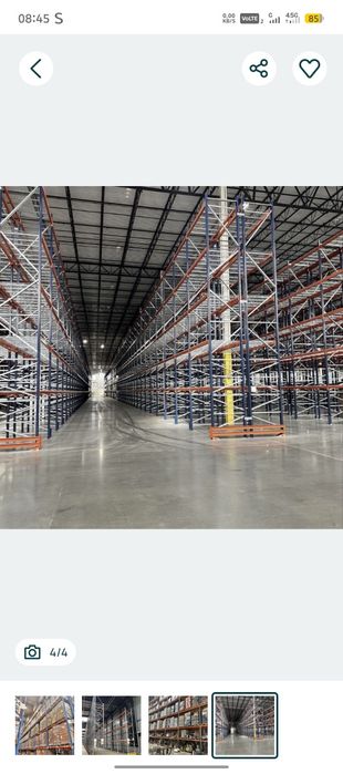 Rafturi metalice pentru depozitare paleti