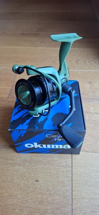 Mulineta spin, feeder Okuma Ceymar TG-4000 Tactical Green, Noua