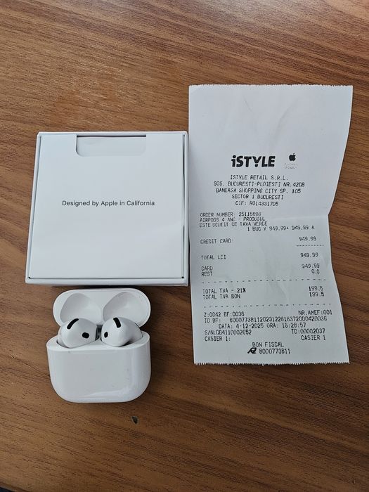 AirPods 4 ANC Noi, Noise Cancelling Activ