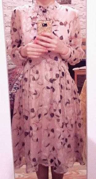 Нежное шифоновое платье